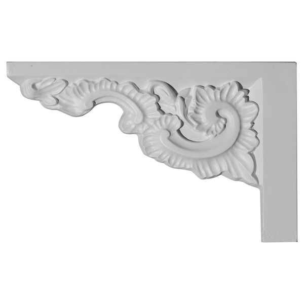 Ekena Millwork 12"W x 7 7/8"H x 7/8"P Ashford Stair Bracket, Left SB12X07MO-L - main